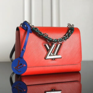 Louis Vuitton Twist Medium Crossbody Bag in Red Epi Leather