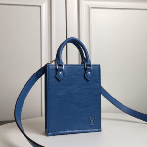 Louis Vuitton Petit Sac Plat Bag in Lake Blue Epi Leather