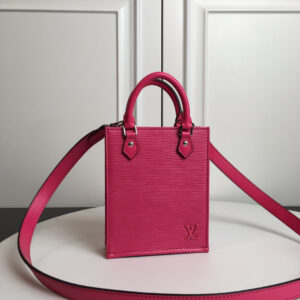 Louis Vuitton Petit Sac Plat M69441 – Rose Red Epi Leather Crossbody Bag