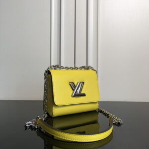 Louis Vuitton Twist Mini Shoulder Bag in Yellow Epi Leather