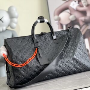Keepall M44470 Monogram Taurillon Leather Travel Bag