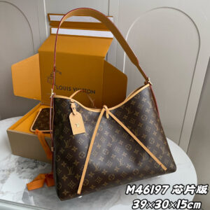 Louis Vuitton CarryAll MM Monogram Canvas Crossbody Bag