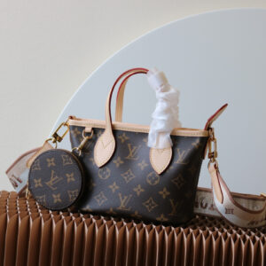 Louis Vuitton Neverfull BB Handbag in Damier Ebene Canvas