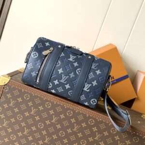 Louis Vuitton City Keepall M28617 Monogram Shadow Leather Travel Bag