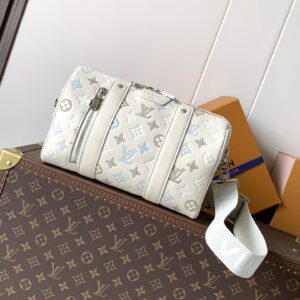 Louis Vuitton City Keepall M28617 Monogram Shadow Leather Crossbody Bag