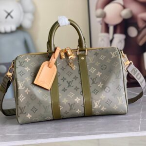 Louis Vuitton Keepall Bandoulière 35 Monogram Eclipse Travel Bag