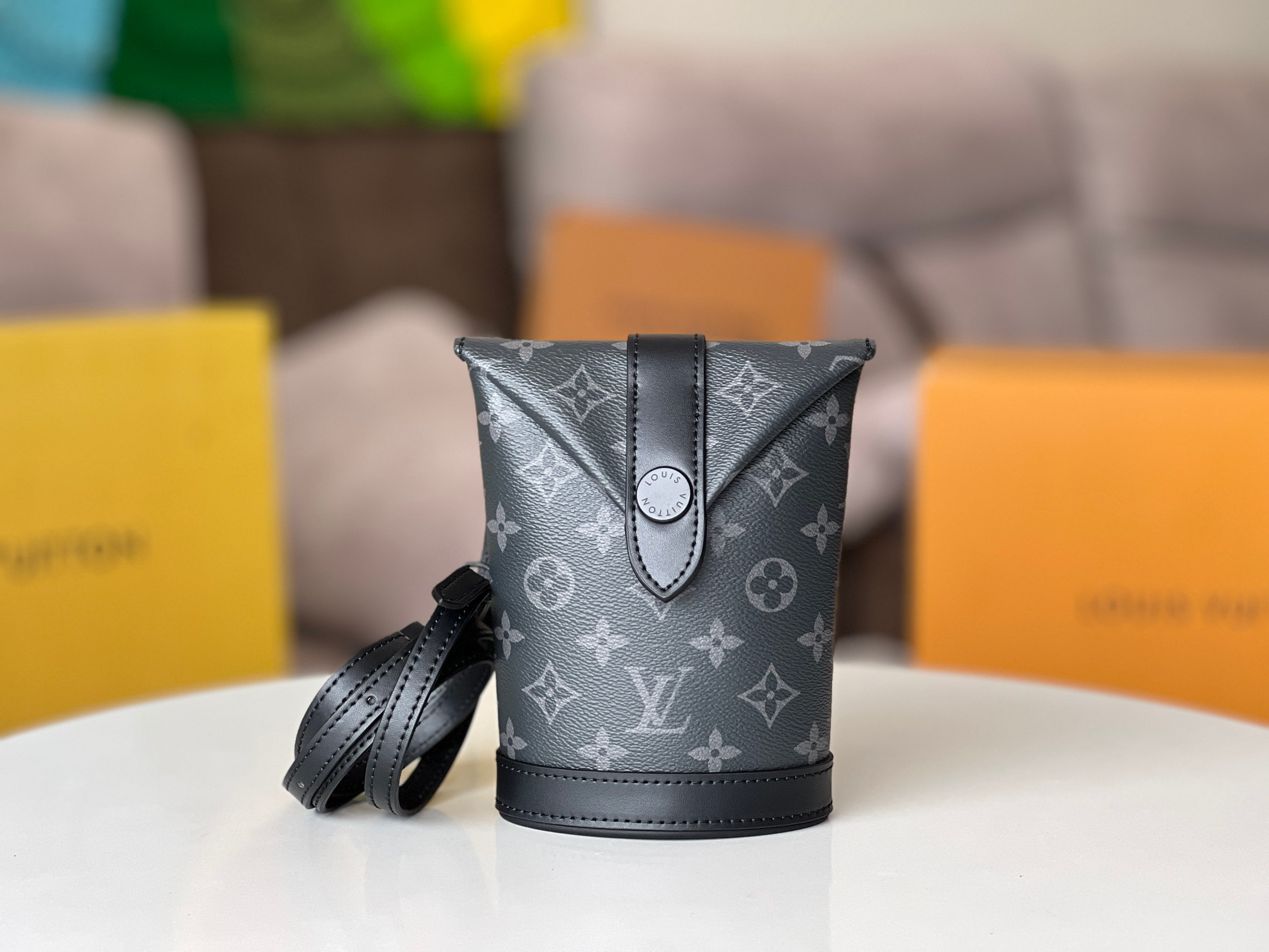 Louis Vuitton Monogram Eclipse Envelope Pouch