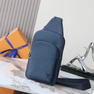 Louis Vuitton Avenue Sling Bag PM in Navy Blue Leather