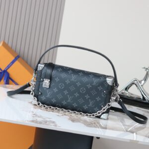 Louis Vuitton Side Trunk East West Bag in Monogram Eclipse Canvas