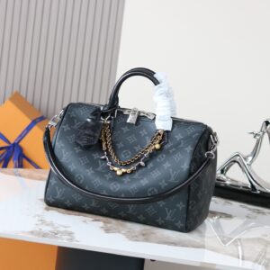 Speedy Soft 30 Handbag in Monogram Eclipse Canvas