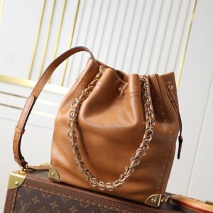 Louis Vuitton Noe Trunk Bucket Crossbody Bag M29131 Brown