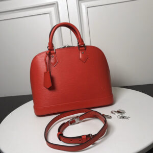 Louis Vuitton Alma Handbag M40302 in Red Epi Leather
