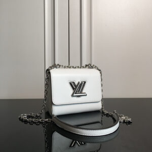 Louis Vuitton Twist Mini Crossbody Bag in White Epi Leather