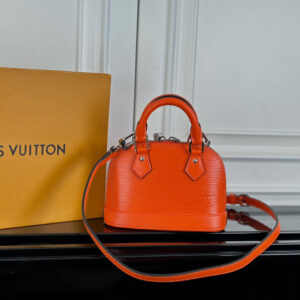 Louis Vuitton Nano Alma Bag in Orange Epi Leather
