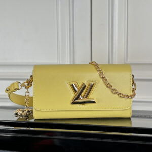 Louis Vuitton Twist West Shoulder Bag in Yellow Epi Leather