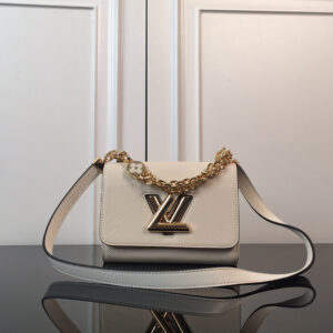 Louis Vuitton Twist Small Crossbody Bag M59405 in White Epi Leather