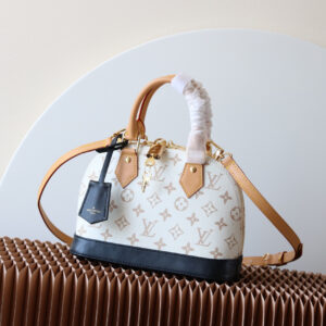 Louis Vuitton Alma BB Handbag in Monogram Dune Canvas
