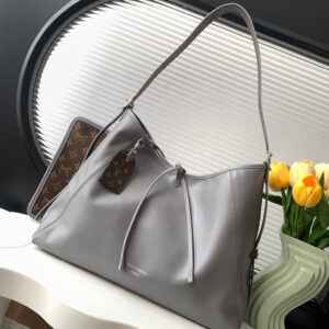 Louis Vuitton CarryAll Dark Medium Handbag in Soft Lambskin