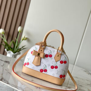 Louis Vuitton x Murakami Alma BB Handbag in White Cherry