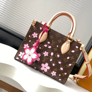 Louis Vuitton OnTheGo Small Shoulder Bag with Cherry Blossom Monogram, M13269