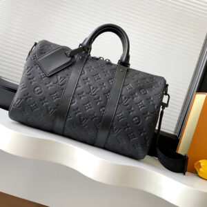 Louis Vuitton Keepall Bandoulière 35 Monogram Eclipse Travel Bag