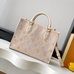 Louis Vuitton OnTheGo Small Handbag M25770 in White Gradient Leather