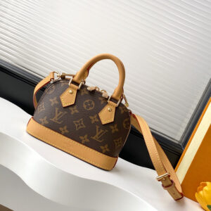 Louis Vuitton Nano Alma Handbag in Monogram Dune Canvas