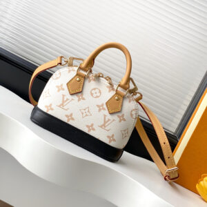 Louis Vuitton Nano Alma Handbag in Monogram Dune Canvas