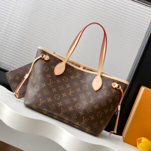 Louis Vuitton Neverfull Small Tote Bag in Damier Ebene Canvas