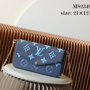 Louis Vuitton Pochette Félicie Chain Crossbody Bag in Blue Gradient