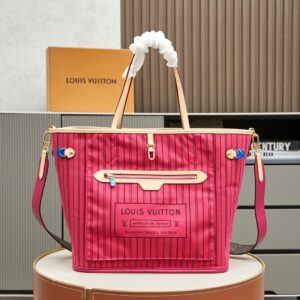 Louis Vuitton Neverfull Bandouliere Inside Out Medium Tote Bag