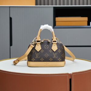 Louis Vuitton Nano Alma Monogram Canvas Handbag