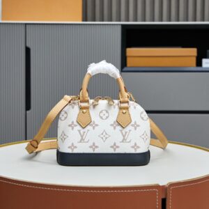 Louis Vuitton Nano Alma Monogram Canvas Handbag