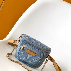 Louis Vuitton Mini Bumbag in Washed Denim