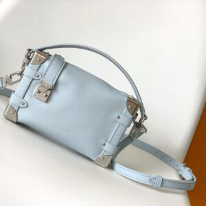 Louis Vuitton Side Trunk Small Handbag in Grained Cowhide Leather