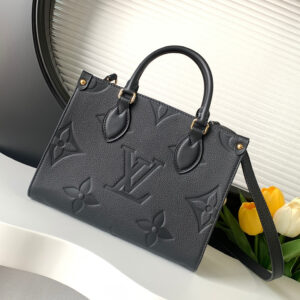 Louis Vuitton OnTheGo Small Tote Bag in Monogram Leather