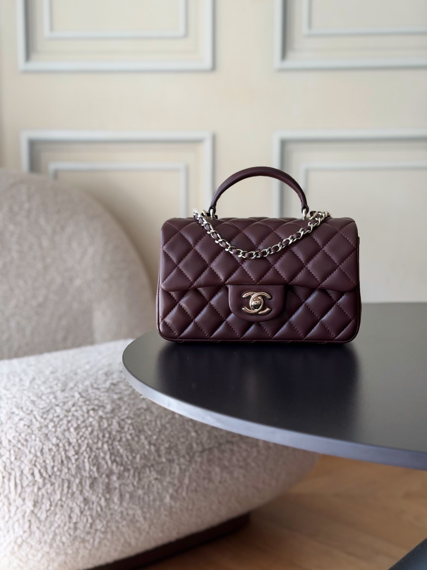 Chanel 21K Mini Classic Flap Bag with Handle AS2431