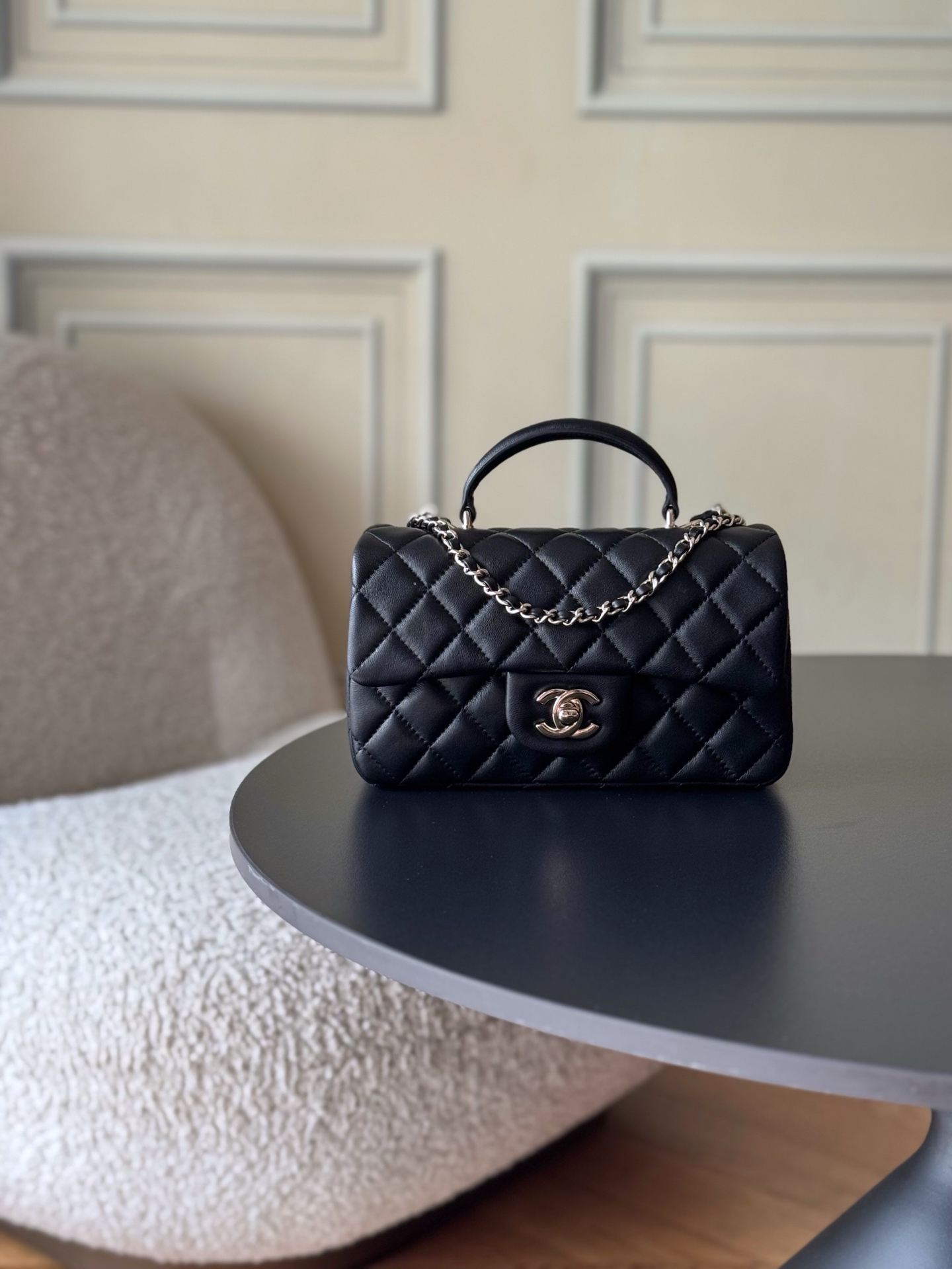 Chanel 21K Mini Classic Flap Bag with Handle AS2431