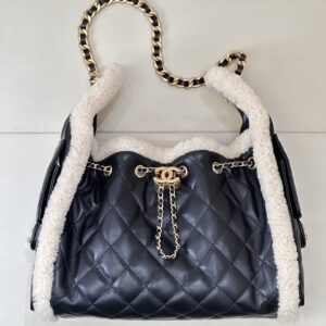 Chanel 25 Lambswool Hobo Handbag