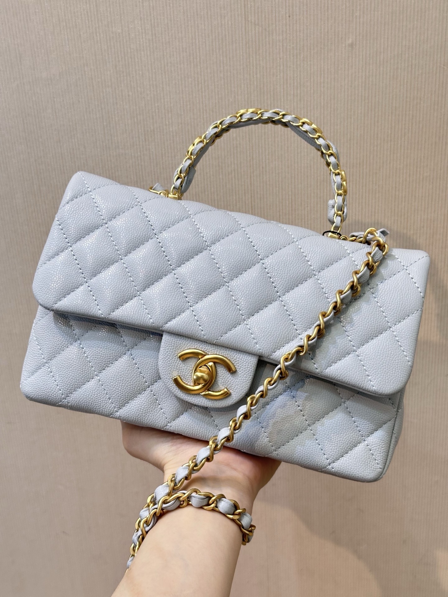 Chanel 24B Lambskin Mini Flap Bag