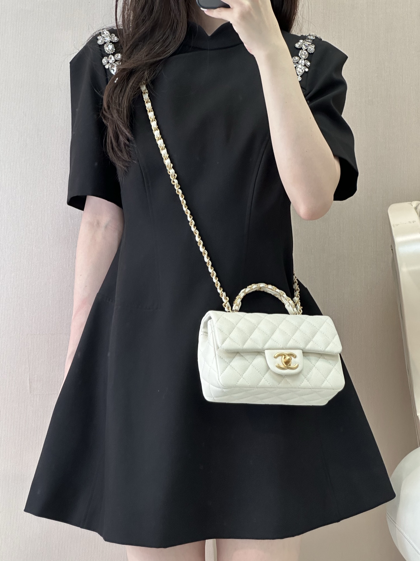 Chanel 24B Lambskin Mini Flap Bag