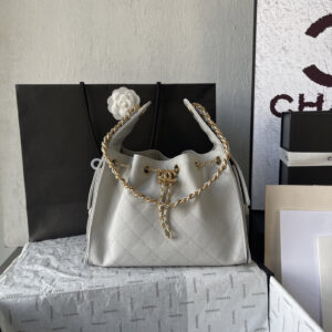 Chanel 25C Small Caviar Leather Hobo Bag