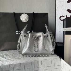 Chanel 25S Mini Hobo Drawstring Bucket Bag