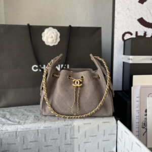 Chanel 25S Spring Hobo Mini Drawstring Bucket Bag