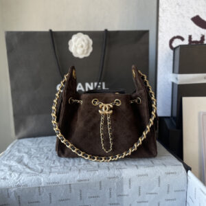 Chanel 25S Mini Hobo Drawstring Bucket Bag