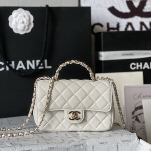 Chanel 23A Crystal Handle CF Mini Flap Bag AS4140