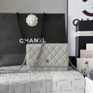 Chanel CF Wallet on Chain in Black Caviar Leather
