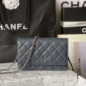 Chanel CF WOC Black Caviar Leather Chain Bag