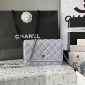 Chanel CF WOC Black Caviar Leather Chain Bag