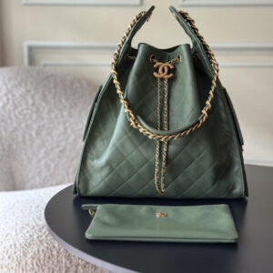 Chanel 25 Textured Leather Hobo Shoulder Bag